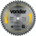LÂMINA SERRA CIRCULAR VÍDEA 300X30MM 48 DENTES 46.50.300.480 VONDER
