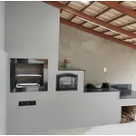FORNO DE FERRO GRANDE COM PORTA VIDRO 39X54CM 000118 FUSARI