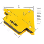 ESQUADRO MAGNÉTICO PARA SOLDA 10KG 35.99.010.000 VONDER