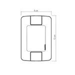 CONJUNTO ARIA INTERRUPTOR SIMPLES + 2 TOMADA 2P+T 10A 250V 57241/087 TRAMONTINA