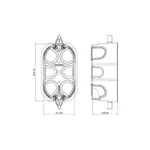 CAIXA DE LUZ PVC AMARELA 4X2 DRYWALL 57500/071 TRAMONTINA
