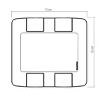PLACA ARIA 4X4 4 POSTOS 57203/026 TRAMONTINA