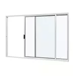 JANELA CORRER SEM GRADE 2 FOLHAS LISO SLIM FIT 120X100 41129 BRANCA RAMASSOL