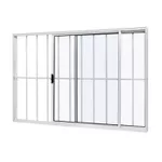 JANELA CORRER SEM GRADE 2 FOLHAS LISO SLIM FIT 150X100 41133 BRANCA RAMASSOL