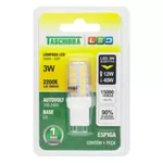 LÂMPADA LED ESPIGA G9 3W 2200K BIVOLT 2426 TASCHIBRA