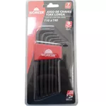 JOGO CHAVES TORX LONGA 7 PEÇAS T10 A T40 WORKER
