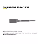 TALHADEIRA SDS PLUS CURVA 16X265X40MM 9912 FERTAK