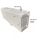 CAIXA SPLIT INTERNA 1 SAÍDA 30X15X6CM BRANCO 1046 PLASLED