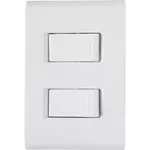 CONJUNTO LIZ 2 INTERRUPTORES SIMPLES 10A 250V 57170 TRAMONTINA