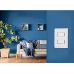 CONJUNTO LIZ 2 INTERRUPTORES SIMPLES 10A 250V 57170 TRAMONTINA