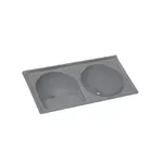 TANQUE SINTÉTICO GRANITADO DUPLO Nº 2 110X55CM CINZA 500210 A.J.RORATO