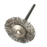 ESCOVA CIRCULAR C/HASTE P/MICRORRETÍFICA EM INOX 20MM VONDER