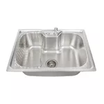 CUBA COZINHA INOX 60X42X19CM + KIT CI.01 WOLF METAIS SANITÁRIOS
