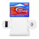 CAIXA PVC VERSÁTIL II SOBREPOR TOMADA PADRÃO 2P+T 20A 250V BRANCO 2344 FAME