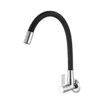 TORNEIRA COZINHA GIRATÓRIA PAREDE FLEX BLACK 1/4V. C-74 5/8" 24950 PEVILON