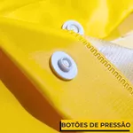 CAPA CHUVA PVC FORRADA AMARELA TAMANHO (G) 100 CENTIMETROS 28449 BRASCAMP