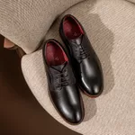 Sapato Masculino Derby Sola De Couro com Borracha Absolut Preto