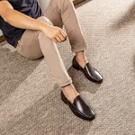 Sapato Masculino Mocassim Em Couro Absolut Café