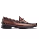 Sapato Masculino Mocassim Em Couro Absolut Castanho