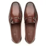 Sapato Masculino Mocassim Em Couro Absolut Castanho