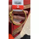 Pulseira Bracelete Regulável Dragão Aço Dourado 