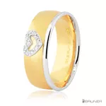 Alianças de Ouro 18k de Bodas com Brilhantes 14.g 7mm