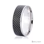 Alianças em Ouro Branco com Ródio Negro 13,6g e 7.0mm
