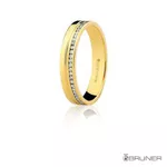 Alianças em Ouro 18k Com 28.0 Brilhantes 8.9g e 4.0mm
