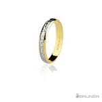 Alianças em Ouro 18k Bodas de Prata BRUNER 5.2g 3.6mm