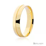 Alianças em Ouro 18k Polida com Brilhantes 8.6g 5.0mm