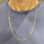 Corrente Piastrine Masculina em Ouro 2.5mm