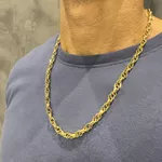 Corrente Masculina de Ouro 18K com 60cm