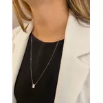 Escapulário em Ouro Branco 18k Cartier Mini