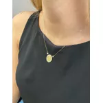 Gargantilha de Ouro 18k N. Sra. das Graças Zircônias