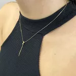 Gargantilha com Bolinhas de 4mm em Ouro 18k 
