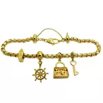 Pulseira estilo Pandora em Ouro 18k