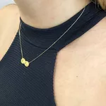 Gargantilha de Ouro 18k Infinito 2.0g 20.7mm