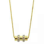 Separador de pingente em Ouro 18K 9mm