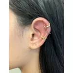Piercing de Pressão em Ouro 18k Flor com Brilhantes