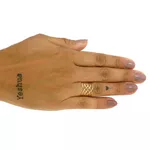 Anel em Ouro 18k Largo Vazado Feminino 11.0mm
