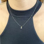 Gargantilha Nossa Senhora Aparecida de Ouro 18K com Espinelio