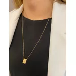 Escapulário em Ouro 18k Oração de São Bento
