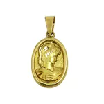 Pingente Camafeu formato oval em Ouro 18k