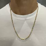 Corrente de Ouro 18k Masculina Italiana Mista