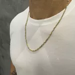 Corrente de Ouro 18k Masculina Italiana Mista