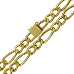 Corrente em Ouro 18k com Fígaro 60cm 2x1 10,3g