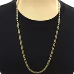 Corrente em Ouro Masculina Fígaro 18g