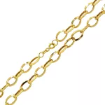 Corrente Cartier em Ouro 18k 750 com elos ovais 45cm