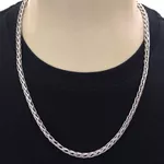Corrente Palmeira Masculina em Ouro Branco18K
