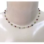 Gargantilha em ouro 18k com Pedras Naturais